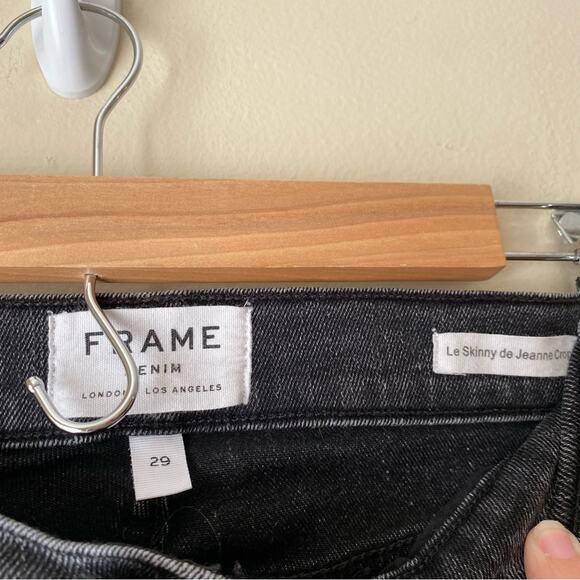 Frame Denim | Le Skinny de Jeanne Crop Jeans Jackson Peak Gray Size 29 - Picture 8 of 9